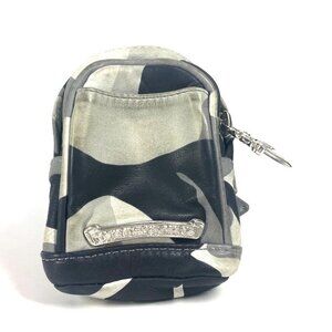 CHROME HEARTS WRISTHER BACK PACK Camouflage Pouch Bracelet Pouch Leather gray